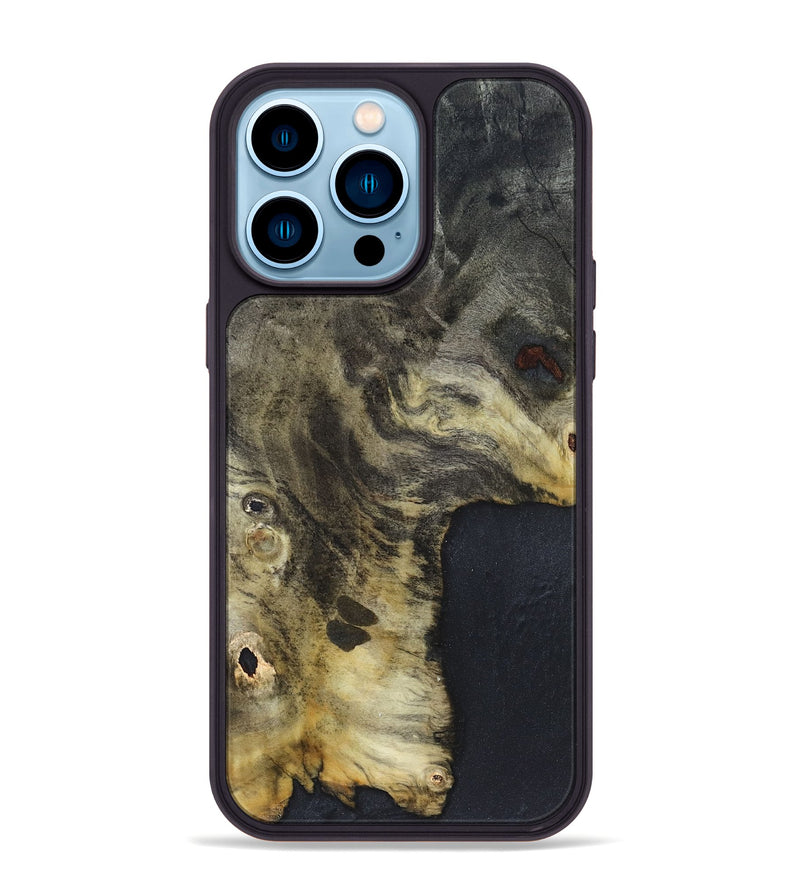 iPhone 14 Pro Max Wood Phone Case - Kiera (Wood Burl, 820923)