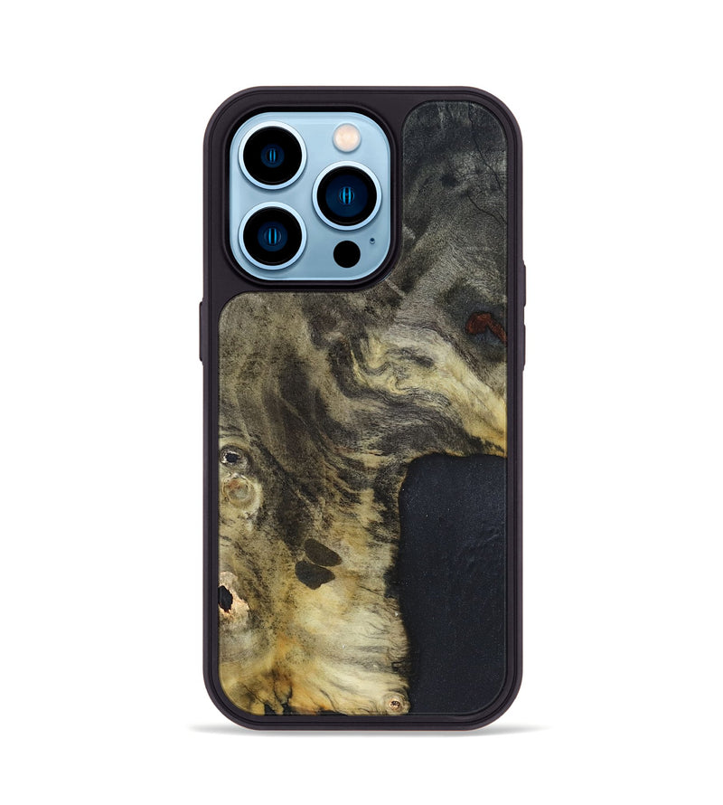 iPhone 14 Pro Wood Phone Case - Kiera (Wood Burl, 820923)