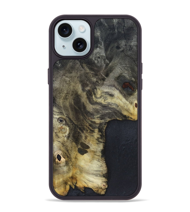iPhone 15 Plus Wood Phone Case - Kiera (Wood Burl, 820923)
