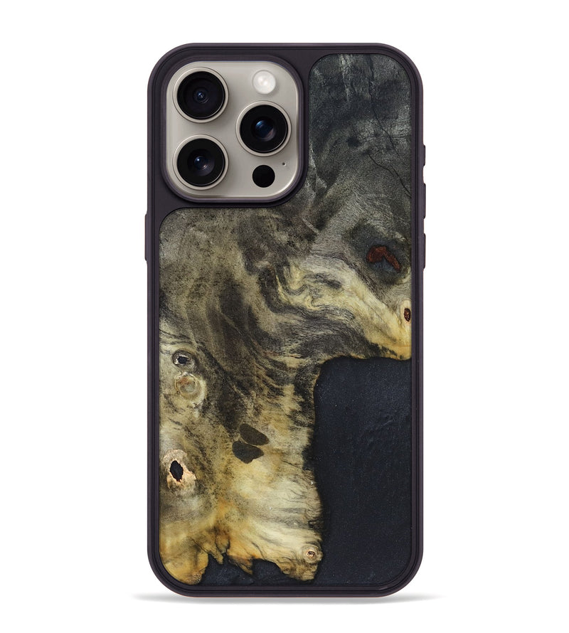 iPhone 15 Pro Max Wood Phone Case - Kiera (Wood Burl, 820923)