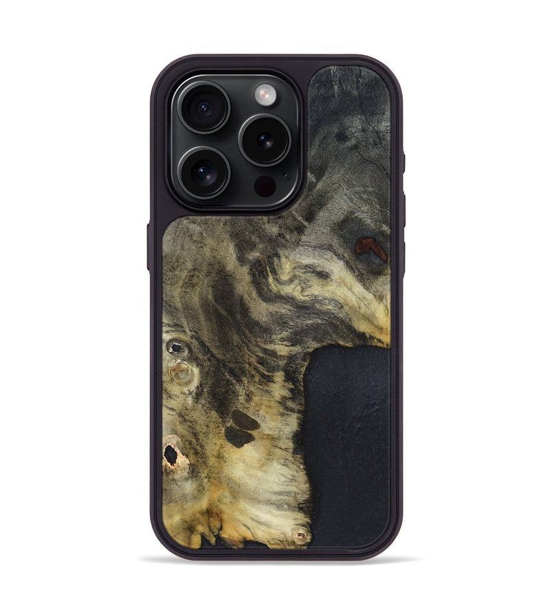 iPhone 15 Pro Wood Phone Case - Kiera (Wood Burl, 820923)