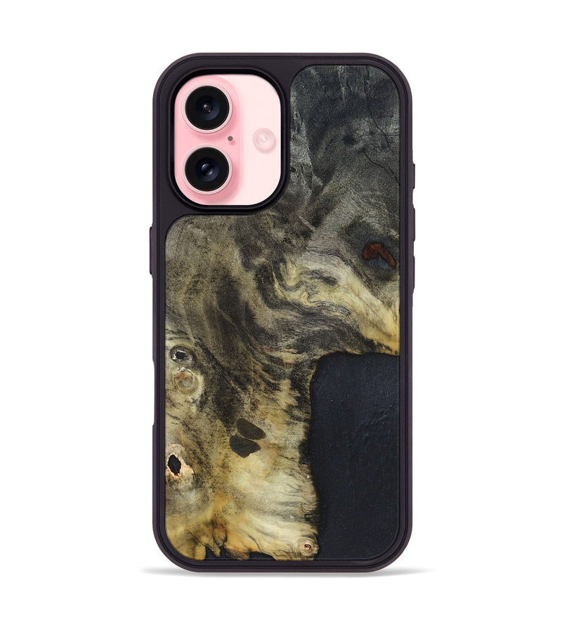 iPhone 16 Wood Phone Case - Kiera (Wood Burl, 820923)