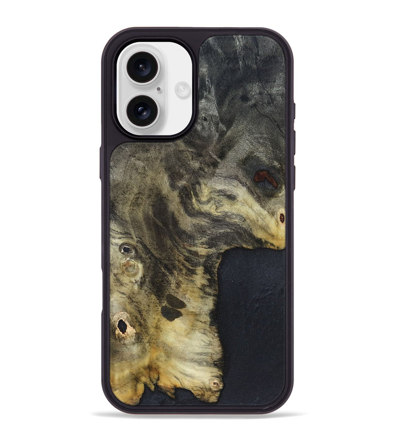 iPhone 16 Plus Wood Phone Case - Kiera (Wood Burl, 820923)