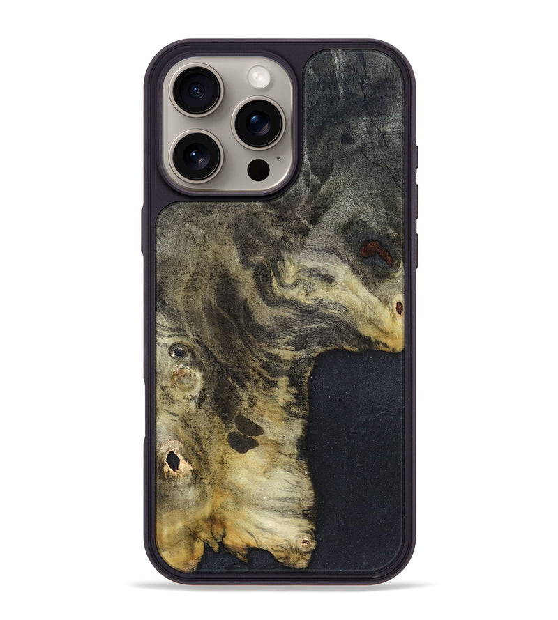 iPhone 16 Pro Max Wood Phone Case - Kiera (Wood Burl, 820923)