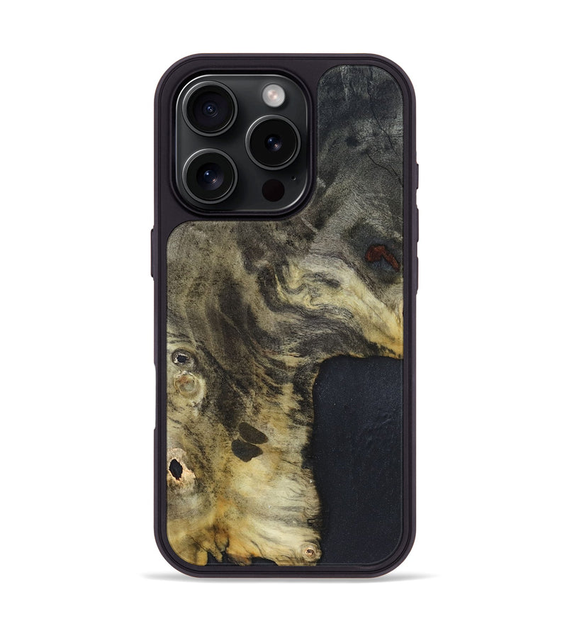 iPhone 16 Pro Wood Phone Case - Kiera (Wood Burl, 820923)
