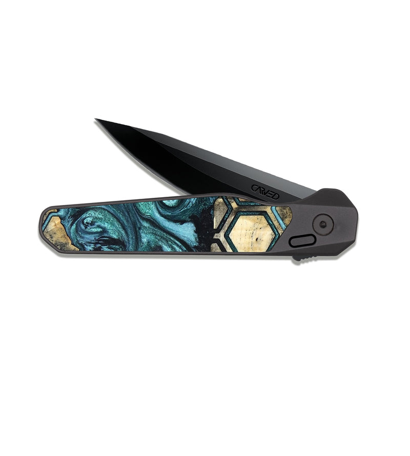 EDC Dark Slate Wood Pocket Knife - Maximus (Pattern, 820928)