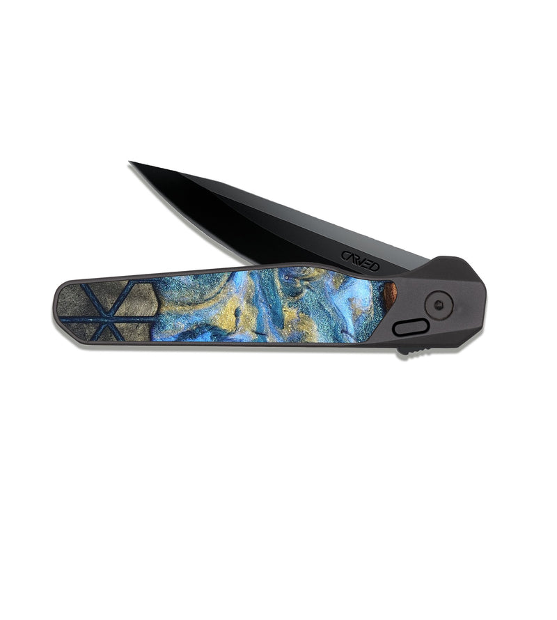 EDC Dark Slate Wood Pocket Knife - Dottie (Pattern, 820947)