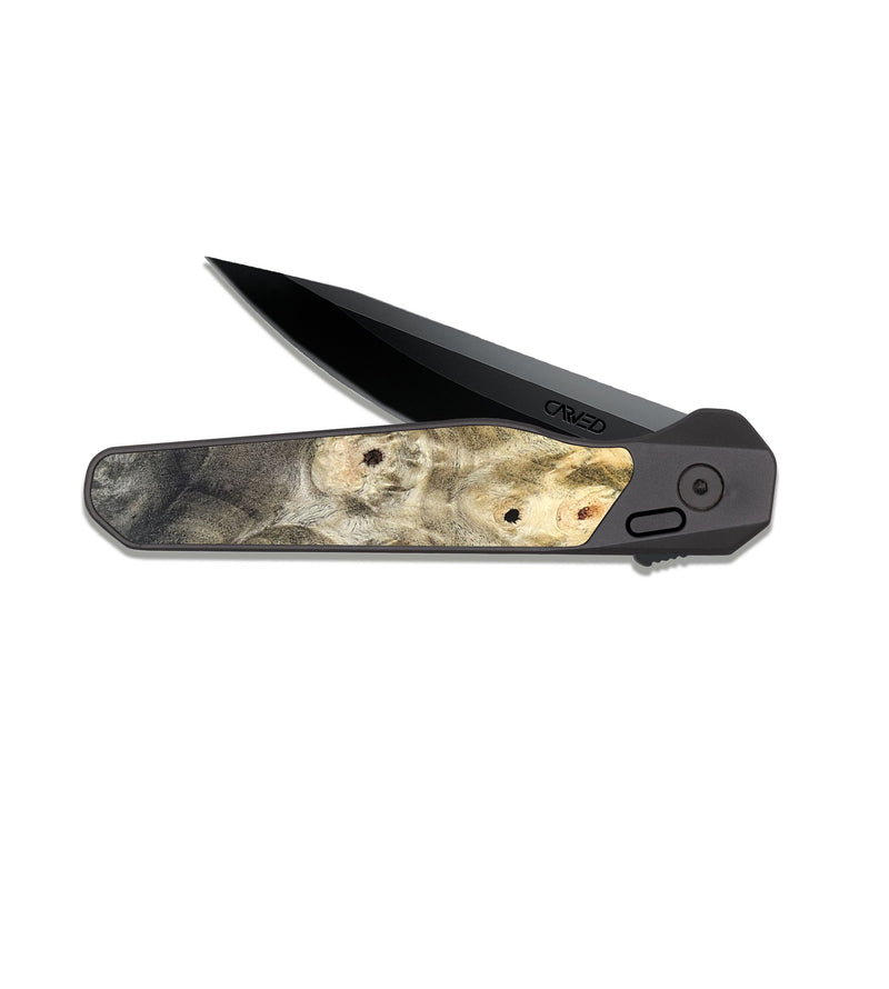 EDC Dark Slate Wood Pocket Knife - Blair (Wood Burl, 820948)
