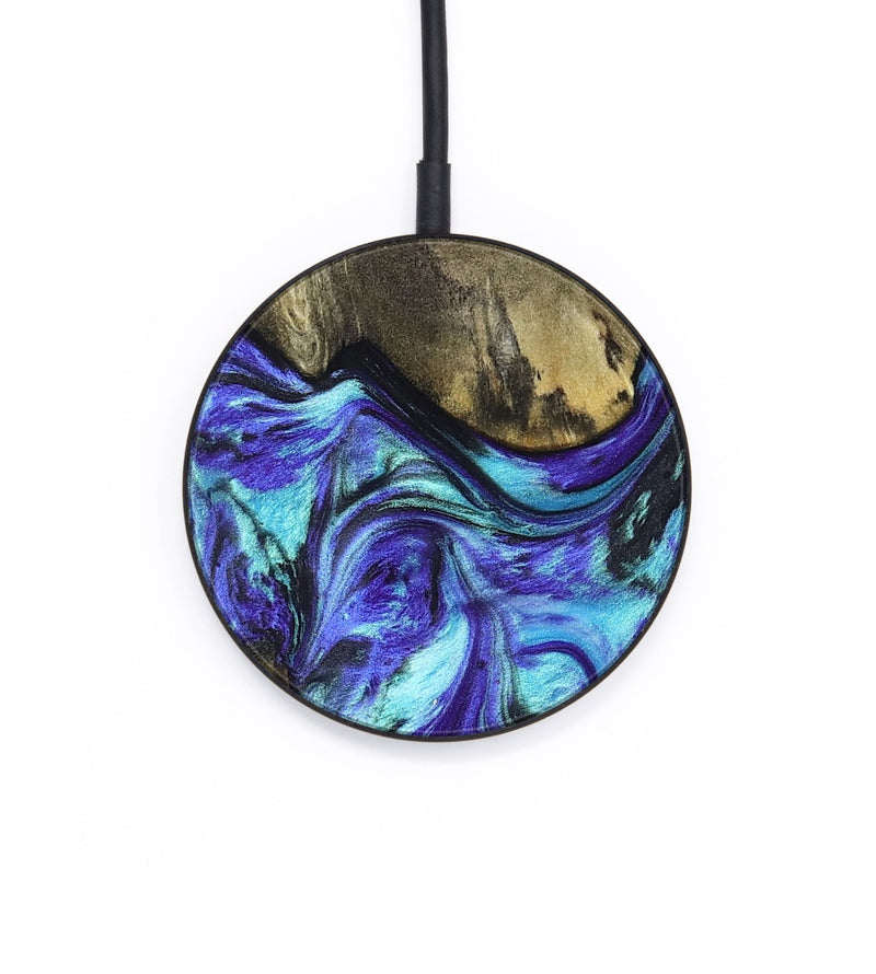Circle Wood Wireless Charger - Aziel (Purple, 820961)