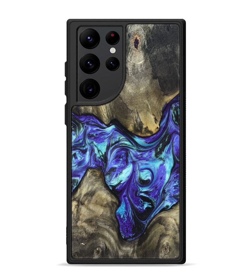 Galaxy S22 Ultra Wood Phone Case - Aziel (Purple, 820961)