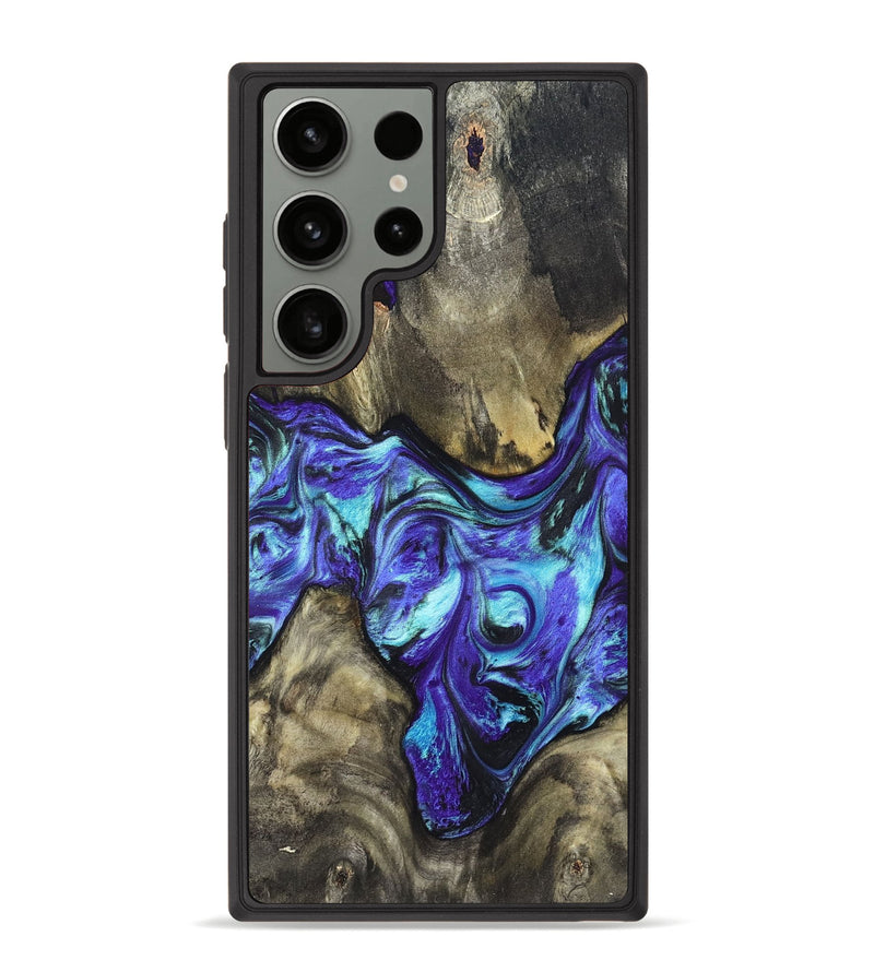 Galaxy S23 Ultra Wood Phone Case - Aziel (Purple, 820961)