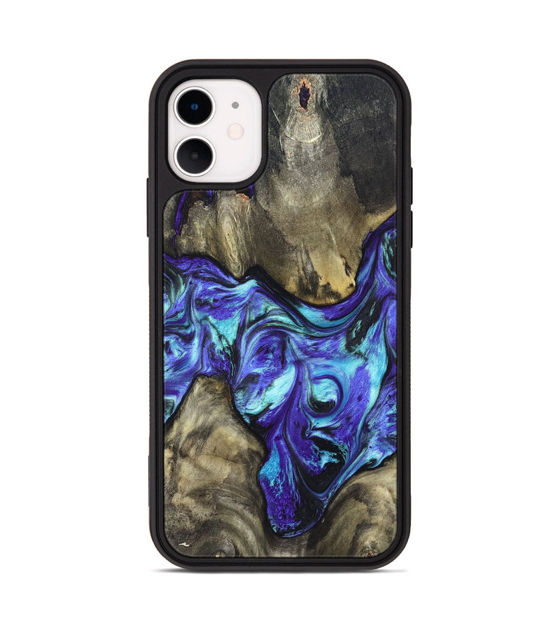 iPhone 11 Wood Phone Case - Aziel (Purple, 820961)