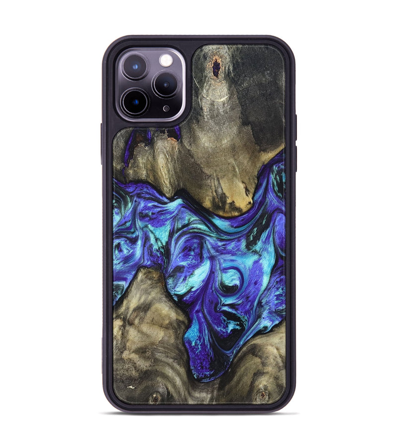 iPhone 11 Pro Max Wood Phone Case - Aziel (Purple, 820961)