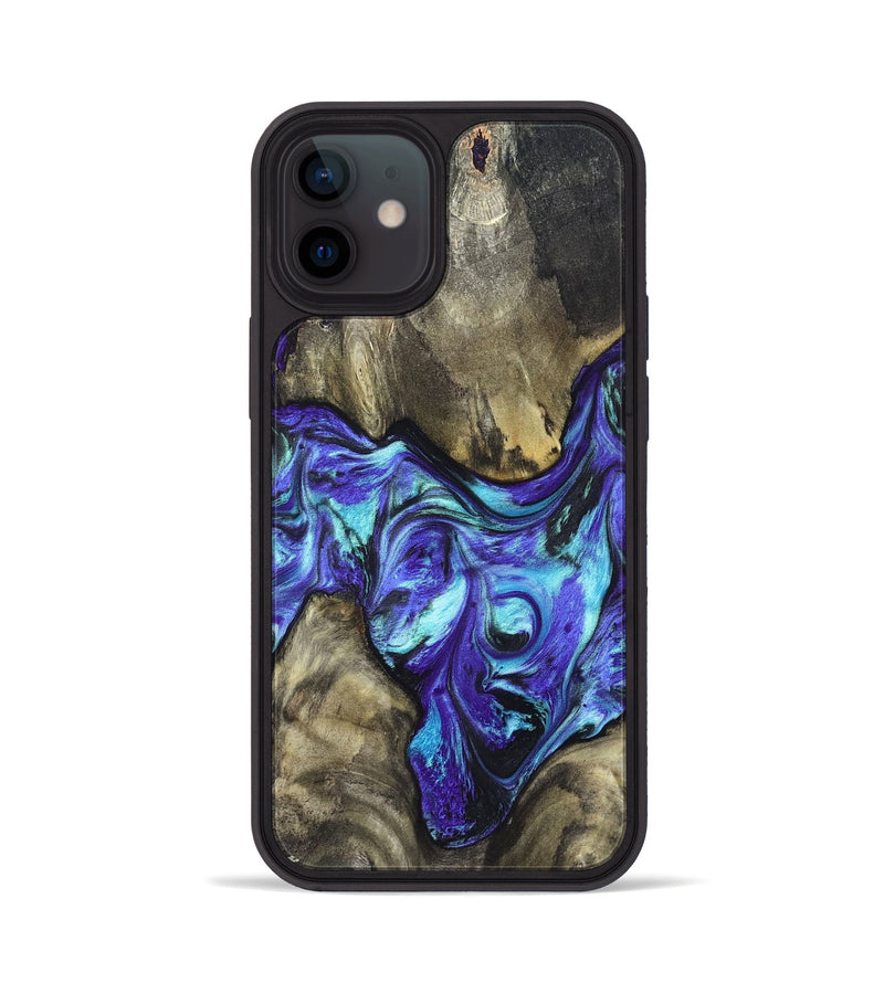 iPhone 12 Wood Phone Case - Aziel (Purple, 820961)