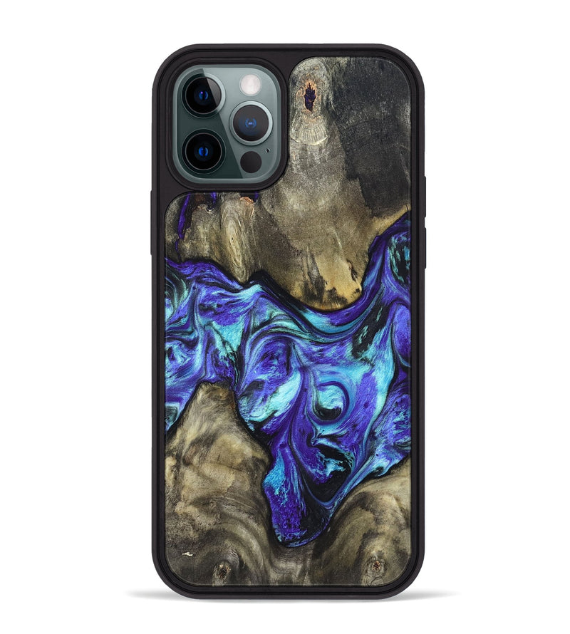 iPhone 12 Pro Max Wood Phone Case - Aziel (Purple, 820961)