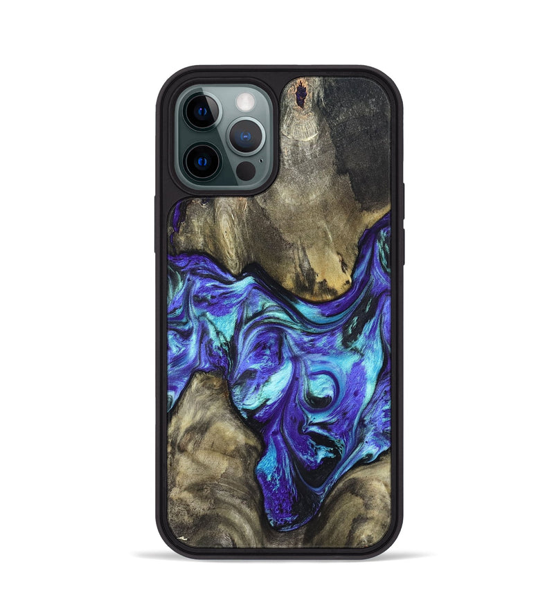 iPhone 12 Pro Wood Phone Case - Aziel (Purple, 820961)