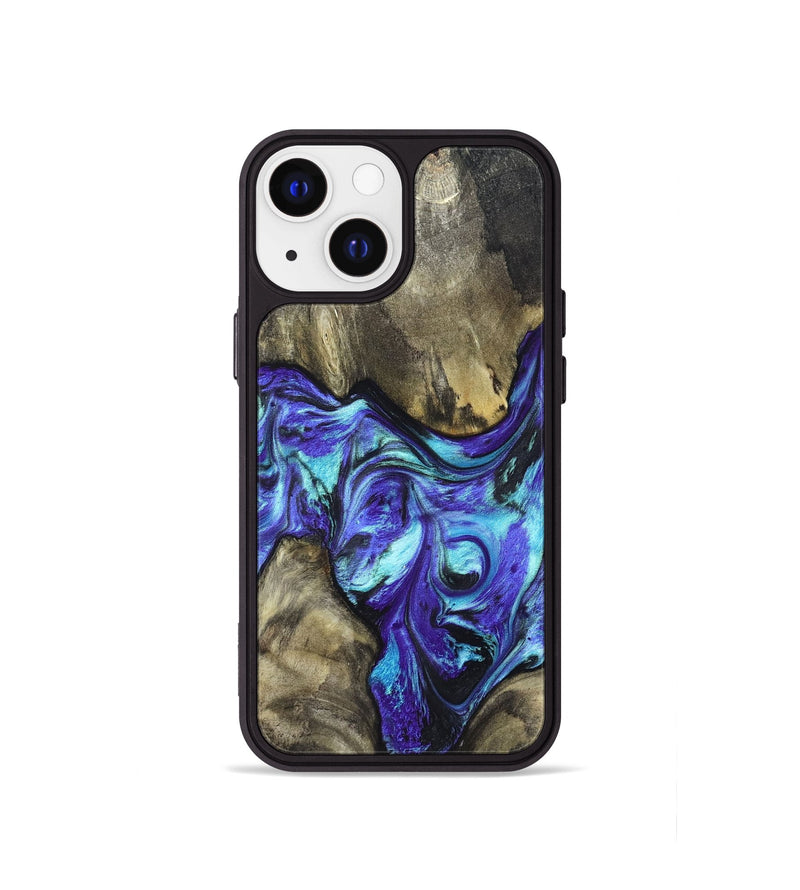 iPhone 13 mini Wood Phone Case - Aziel (Purple, 820961)