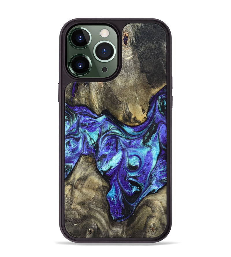 iPhone 13 Pro Max Wood Phone Case - Aziel (Purple, 820961)