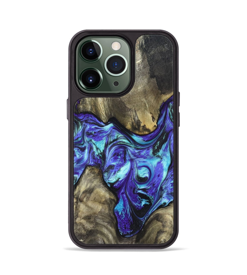 iPhone 13 Pro Wood Phone Case - Aziel (Purple, 820961)