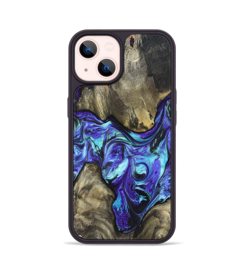 iPhone 14 Wood Phone Case - Aziel (Purple, 820961)