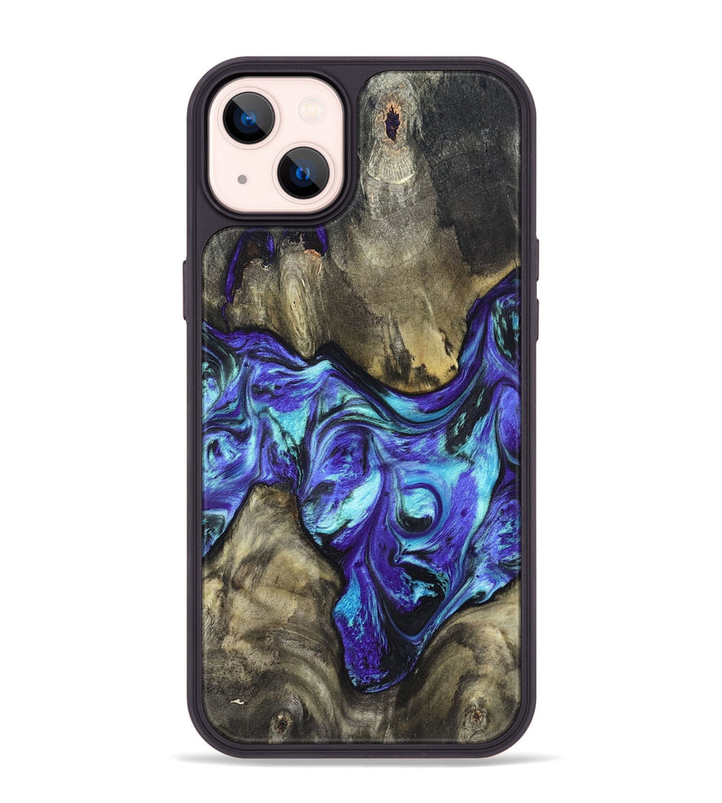 iPhone 14 Plus Wood Phone Case - Aziel (Purple, 820961)