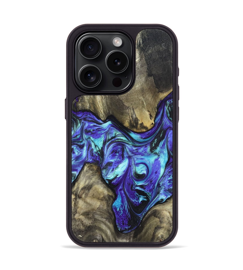 iPhone 15 Pro Wood Phone Case - Aziel (Purple, 820961)