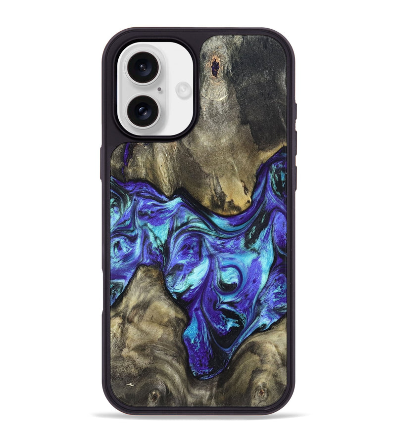 iPhone 16 Plus Wood Phone Case - Aziel (Purple, 820961)