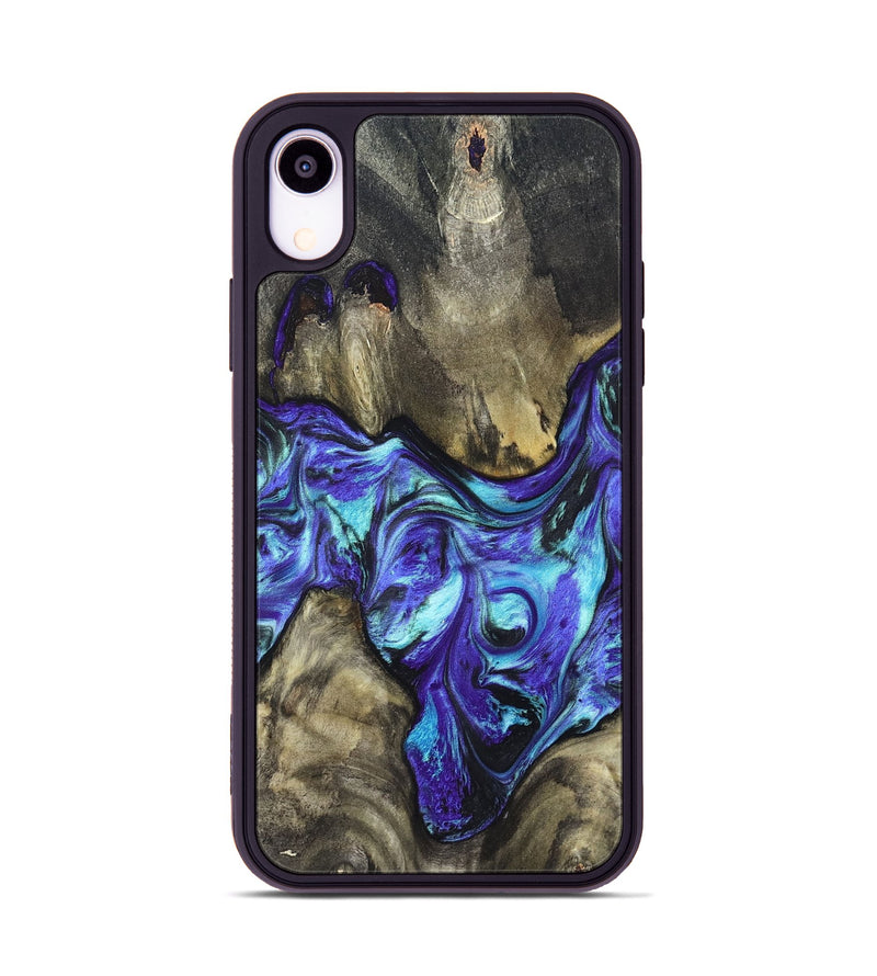 iPhone Xr Wood Phone Case - Aziel (Purple, 820961)
