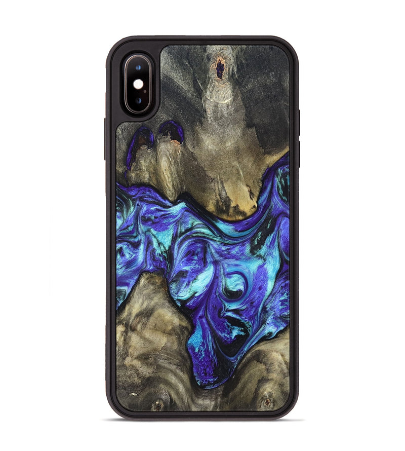 iPhone Xs Max Wood Phone Case - Aziel (Purple, 820961)