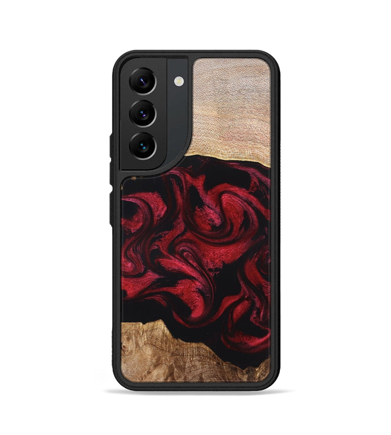 Galaxy S22 Wood Phone Case - Ximena (Red, 820966)