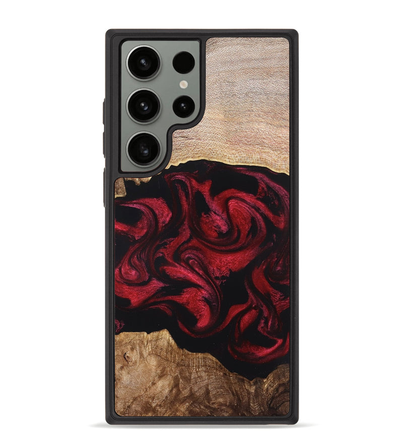 Galaxy S23 Ultra Wood Phone Case - Ximena (Red, 820966)