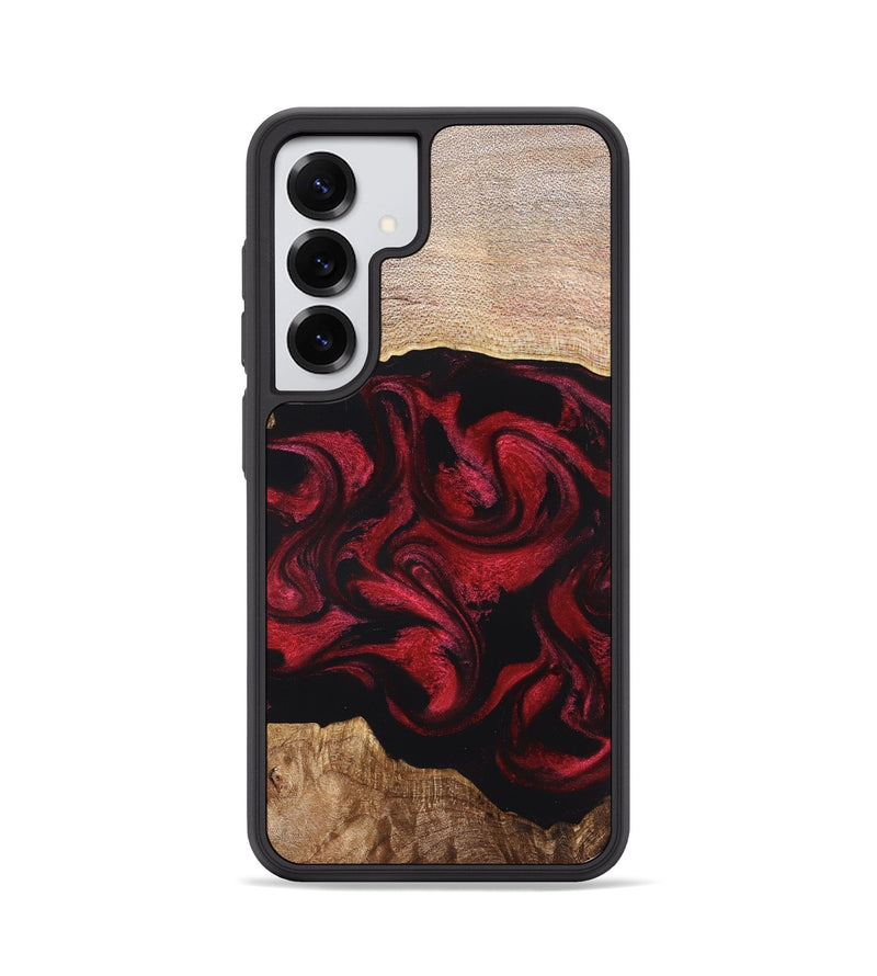 Galaxy S25 Wood Phone Case - Ximena (Red, 820966)