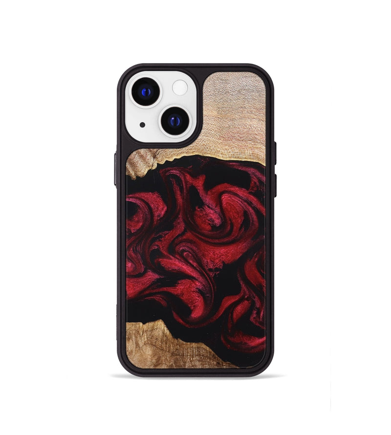 iPhone 13 mini Wood Phone Case - Ximena (Red, 820966)