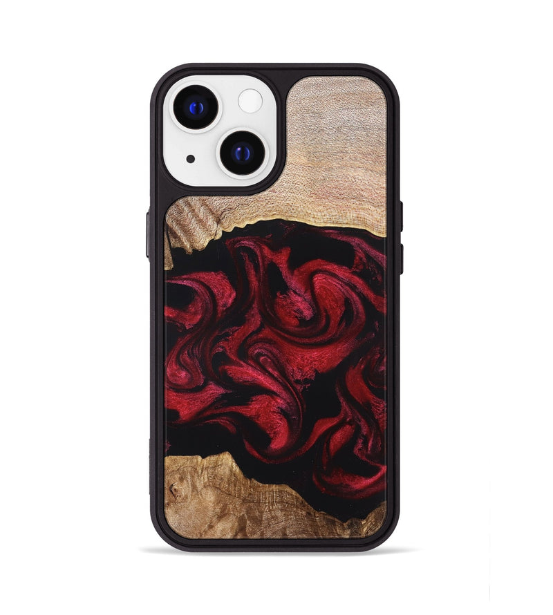 iPhone 13 Wood Phone Case - Ximena (Red, 820966)
