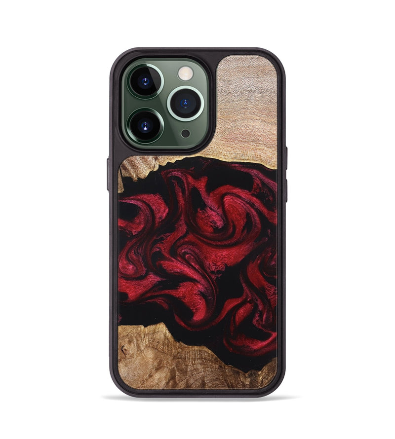iPhone 13 Pro Wood Phone Case - Ximena (Red, 820966)