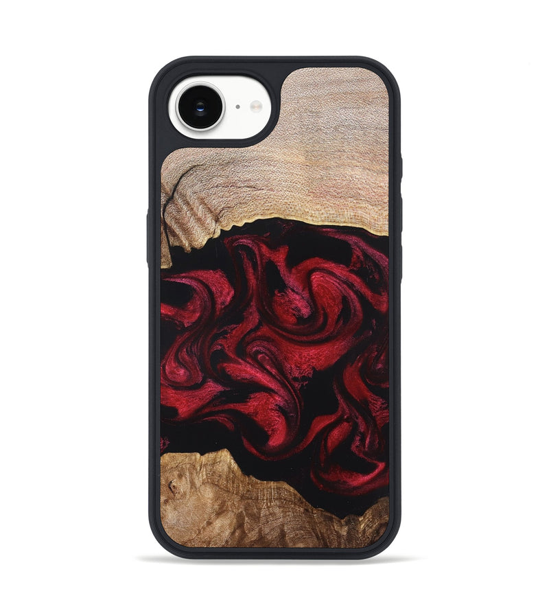 iPhone 16e Wood Phone Case - Ximena (Red, 820966)