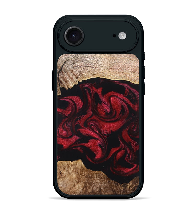 iPhone 17 Air Wood Phone Case - Ximena (Red, 820966)