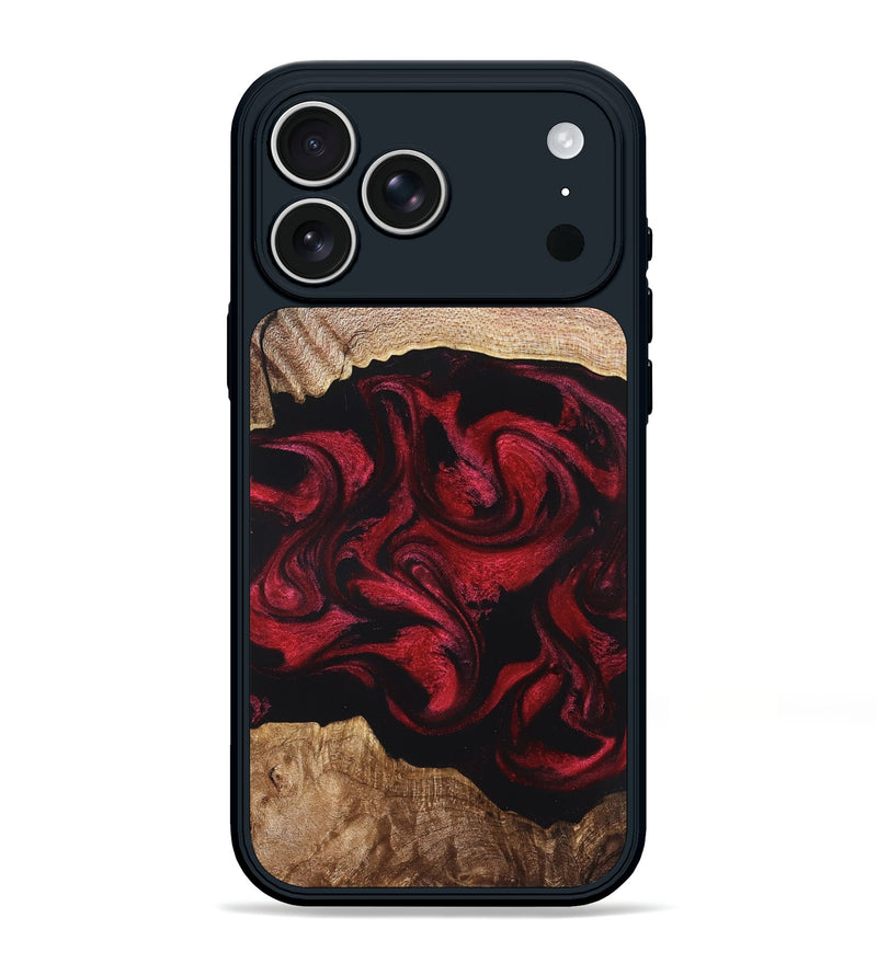 iPhone 17 Pro Max Wood Phone Case - Ximena (Red, 820966)