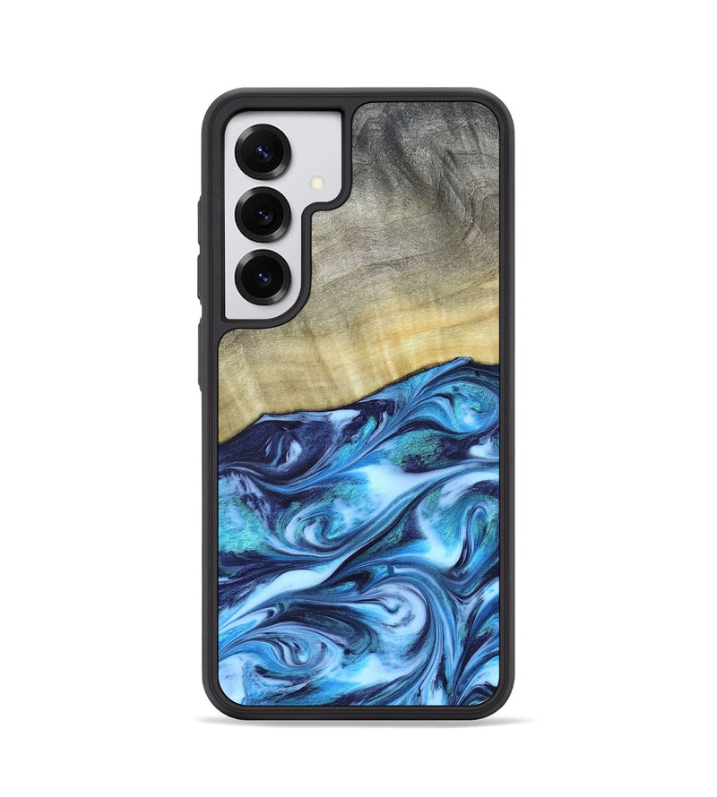 Galaxy S25 Wood Phone Case - Melodie (Blue, 820984)