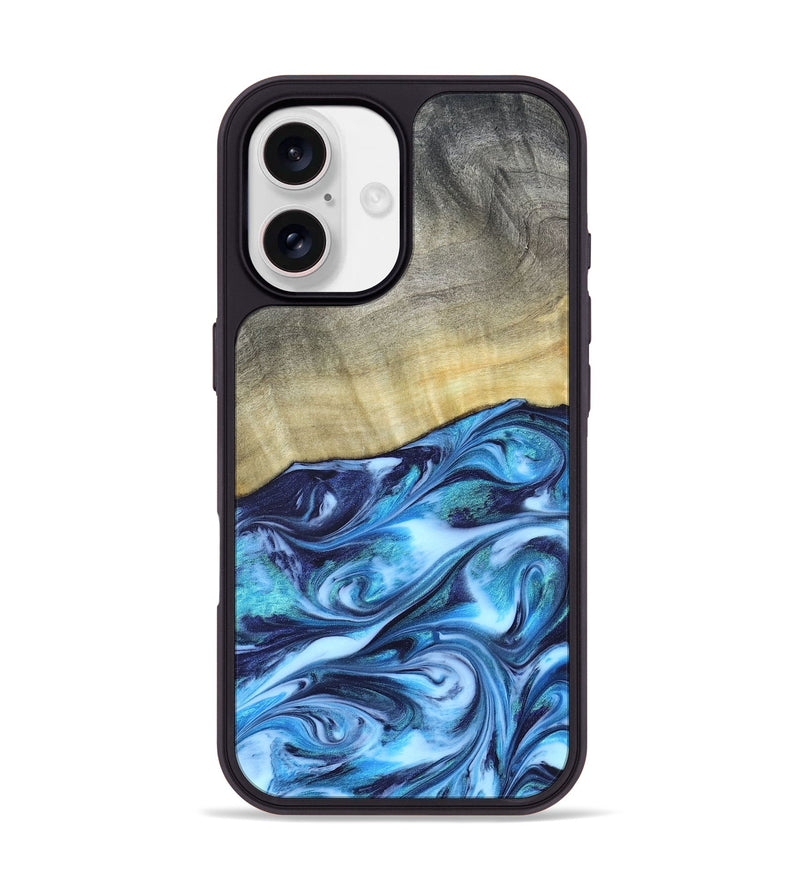 iPhone 17 Wood Phone Case - Melodie (Blue, 820984)