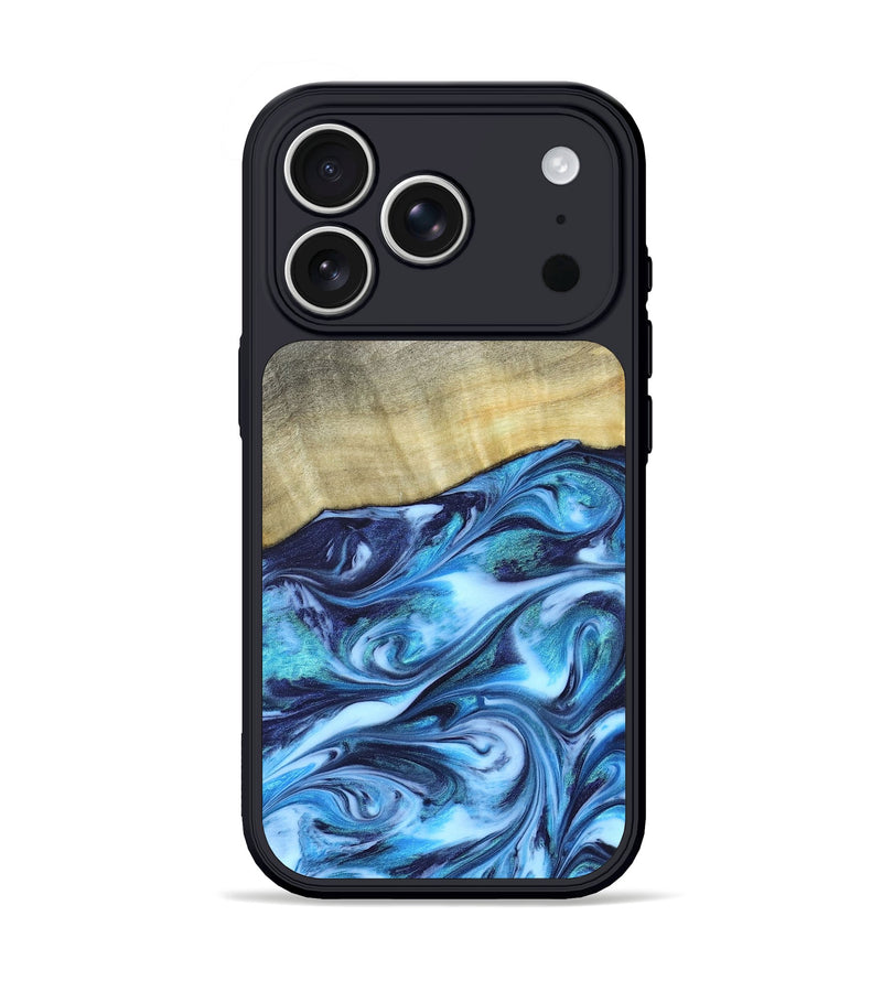iPhone 17 Pro Wood Phone Case - Melodie (Blue, 820984)