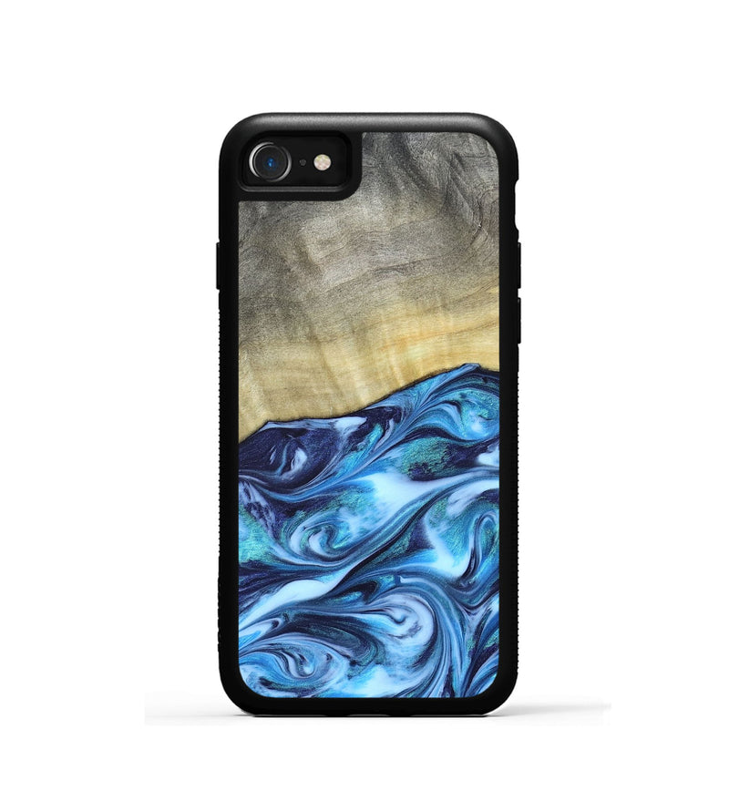 iPhone SE Wood Phone Case - Melodie (Blue, 820984)