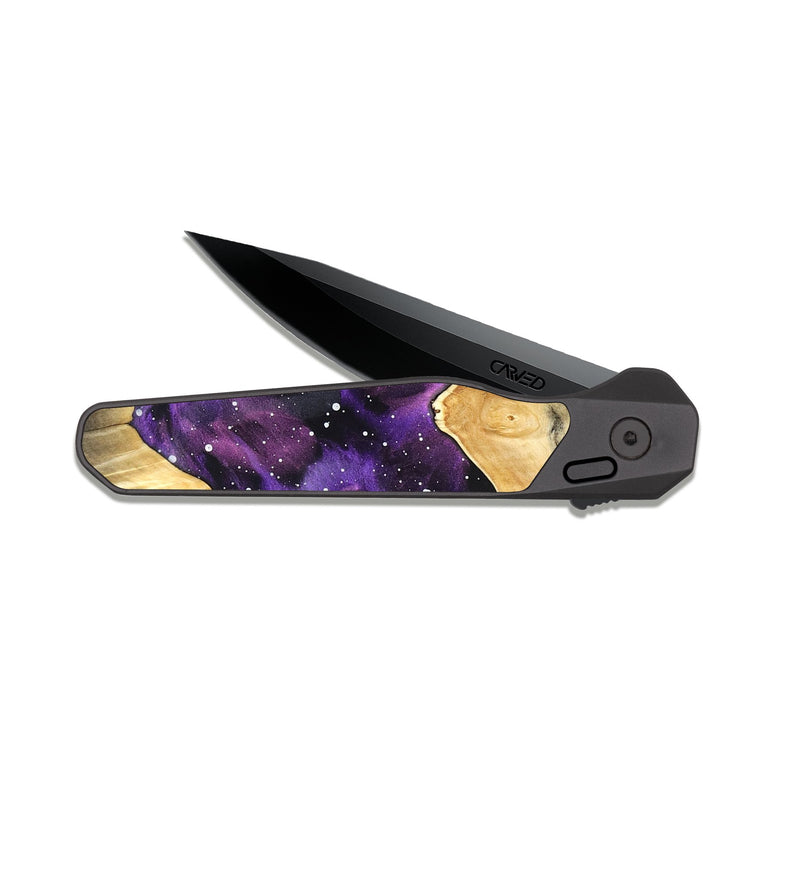 EDC Dark Slate Wood Pocket Knife - Malcolm (Cosmos, 820997)