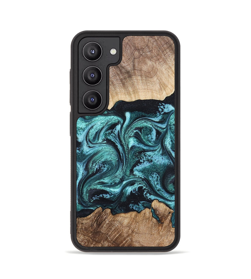 Galaxy S23 Wood Phone Case - Heidi (Green, 821001)