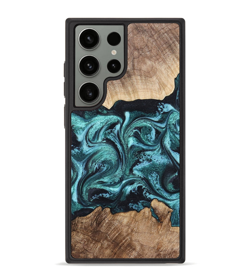 Galaxy S23 Ultra Wood Phone Case - Heidi (Green, 821001)