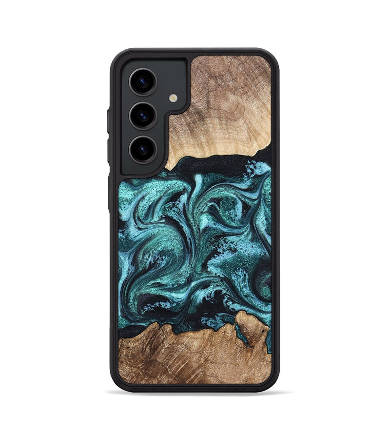 Galaxy S24 Wood Phone Case - Heidi (Green, 821001)