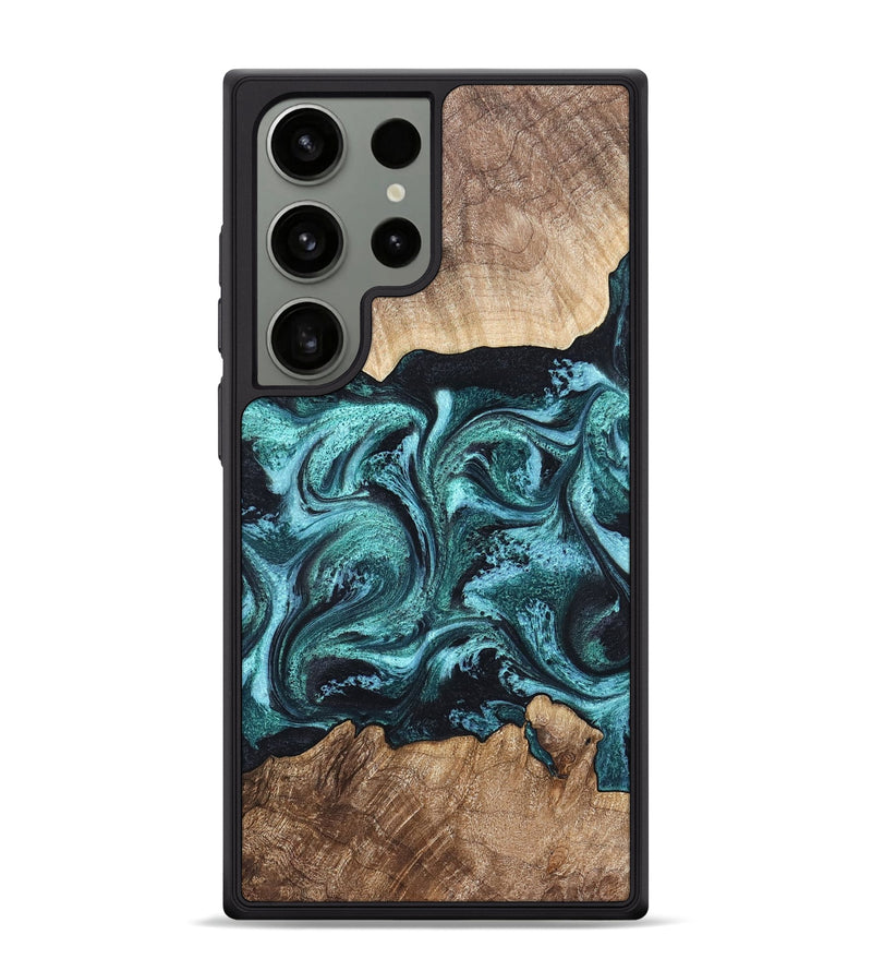 Galaxy S24 Ultra Wood Phone Case - Heidi (Green, 821001)
