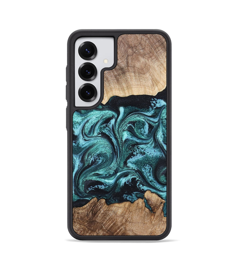 Galaxy S25 Wood Phone Case - Heidi (Green, 821001)