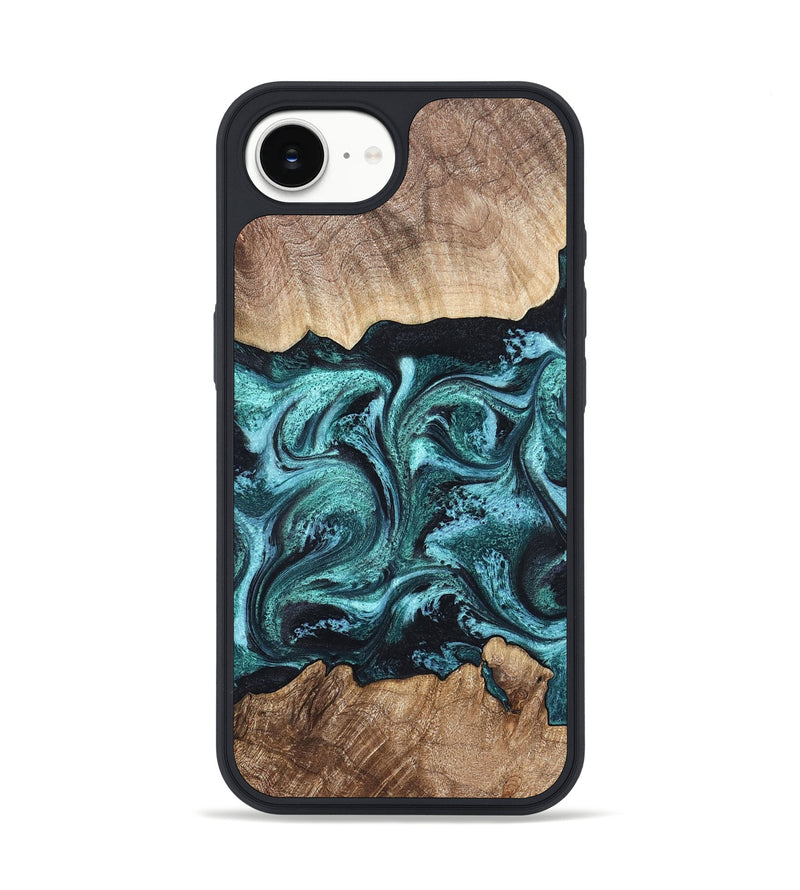 iPhone 16e Wood Phone Case - Heidi (Green, 821001)