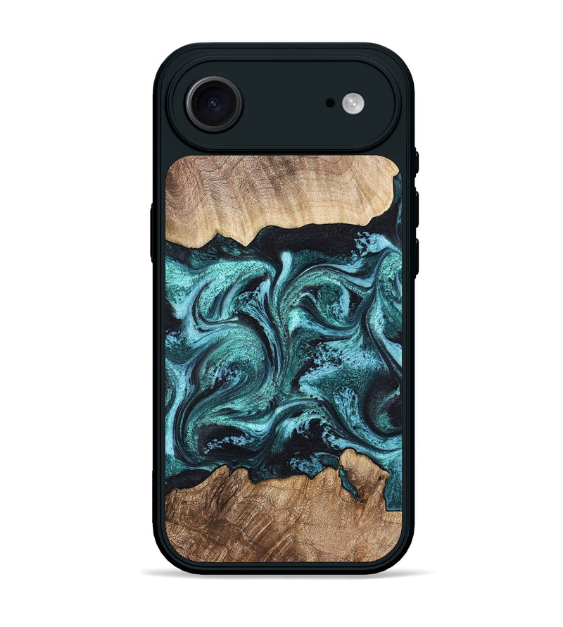 iPhone 17 Air Wood Phone Case - Heidi (Green, 821001)